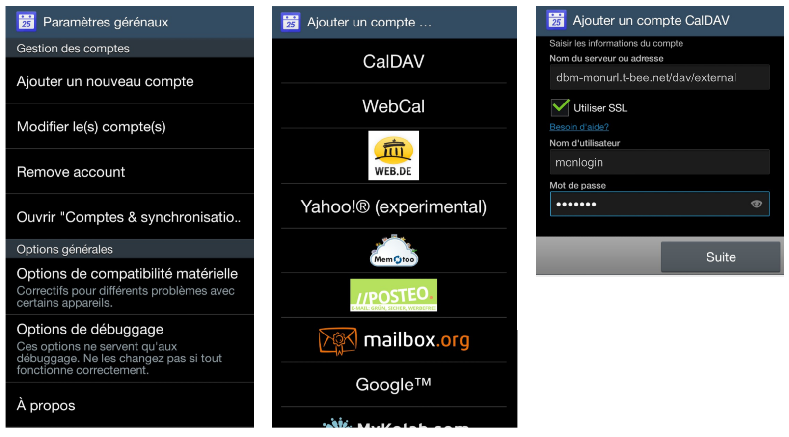 Application mobile CRM Agenda