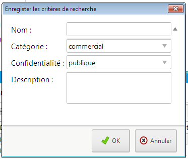 enregistrer sa recherche